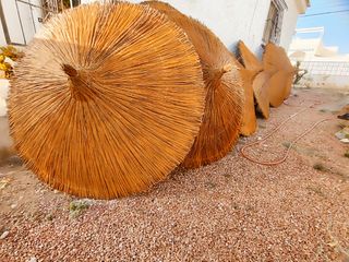 Sombrillas de carri verzo mimbre