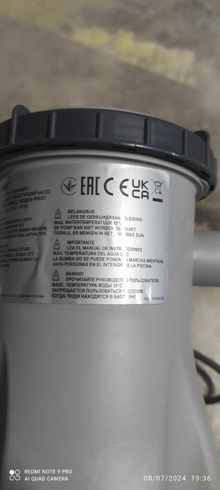 Bomba de agua para piscina