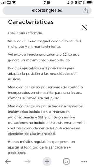 Bicicleta elíptica Salter 