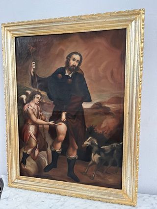 Óleo sobre lienzo San Roque,