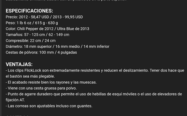 Bastones Black Diamond Expedition