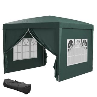 Gazebo 3x3 m da Giardino Impermeabile in Acciaio c