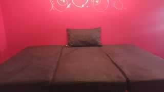 Colchon camper plegado a 3 con asa transporte.