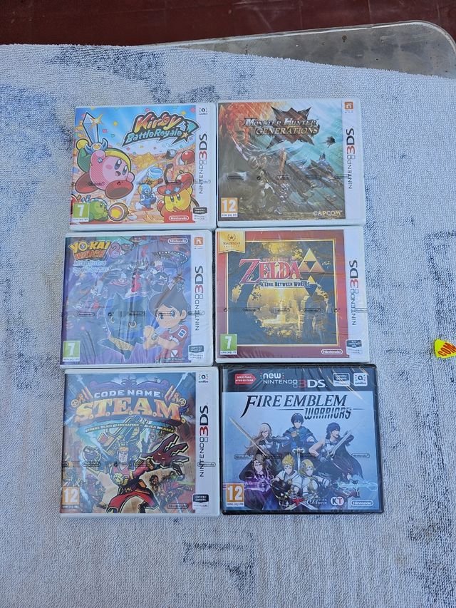 6 juegos 3ds precintados 
