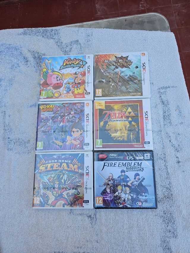 6 juegos 3ds precintados 