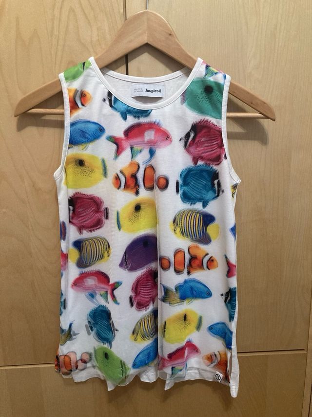Camiseta Desigual niña talla 11-12 tirantes