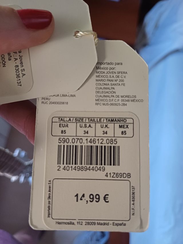 Cinturón joya Sfera de pedrería talla 85