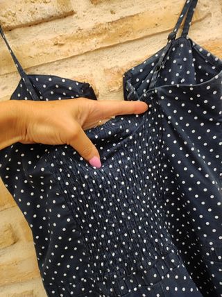 Mono azul  corto tirante estampado lunar