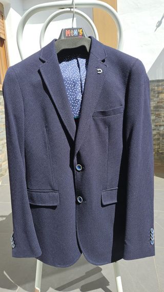 Chaqueta americana azul