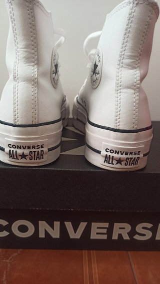 Converse Plataforma Material PIEL