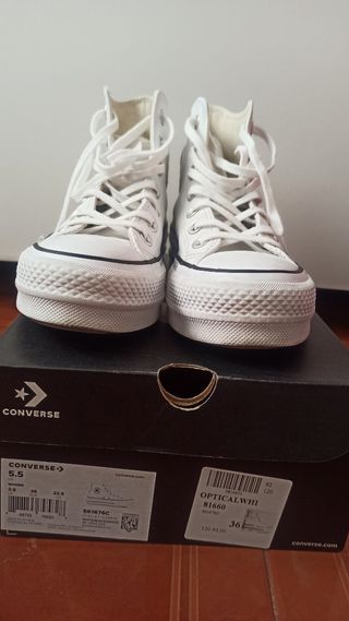 Converse Plataforma Material PIEL