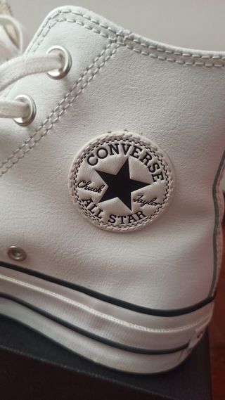 Converse Plataforma Material PIEL