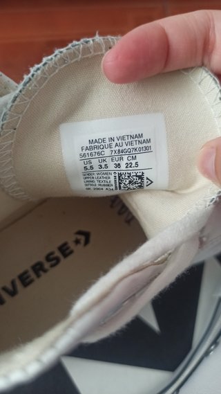 Converse Plataforma Material PIEL