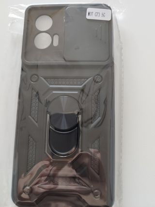 Custodia Motorola G73 con 3 lenti temperate