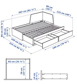 Cama individual / extensible a doble