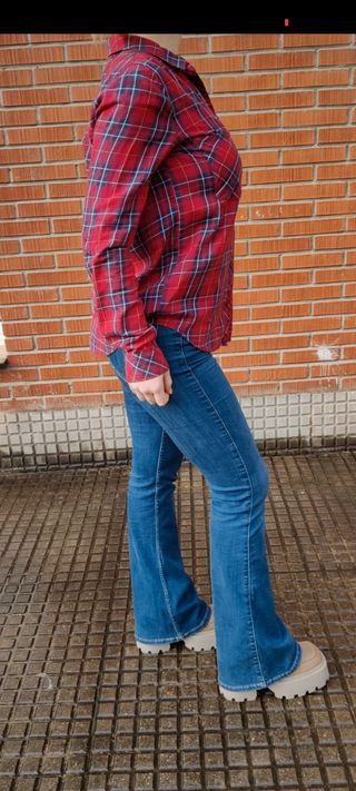 Camisa cuadros leñador Stradivarius 