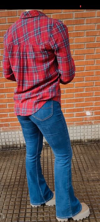 Camisa cuadros leñador Stradivarius 