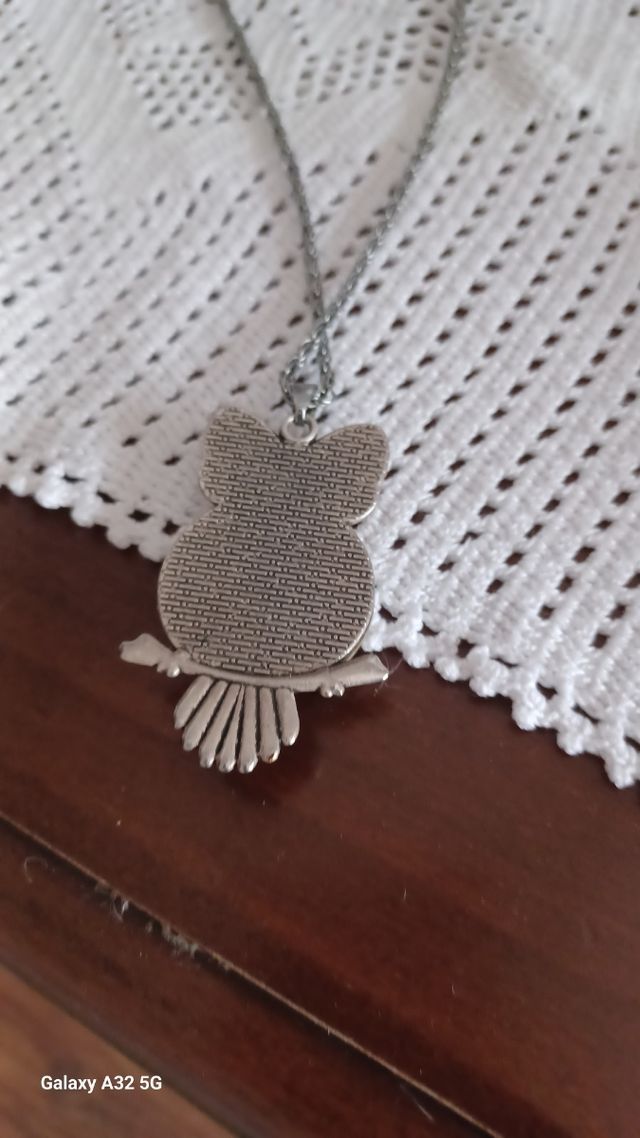 Collana gufo+orecchini