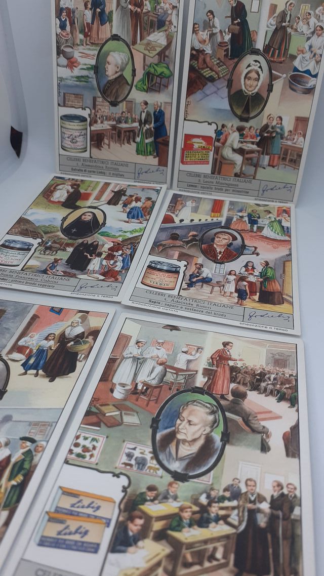 Figurine Liebig Celebri benefattrici italiane