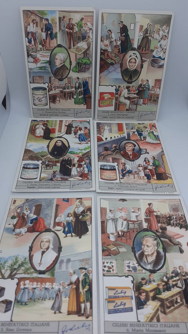 Figurine Liebig Celebri benefattrici italiane