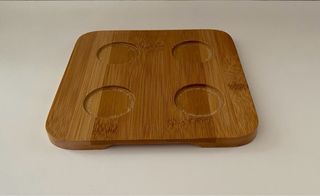 Set 4 Particolari Ciotoline su base in legno