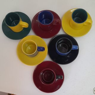 Set tazzine da caffè ☕️ colorate in ceramica