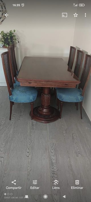 Mesa comedor y sillas