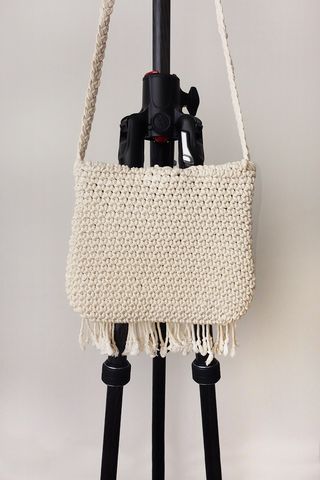 Bolso macramé 100% algodón natural
