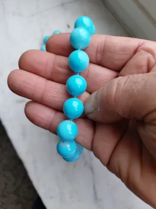 Collana con grandi sfere  in turchese