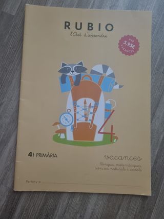 RUBIO l'art d'aprendre 4rt primària