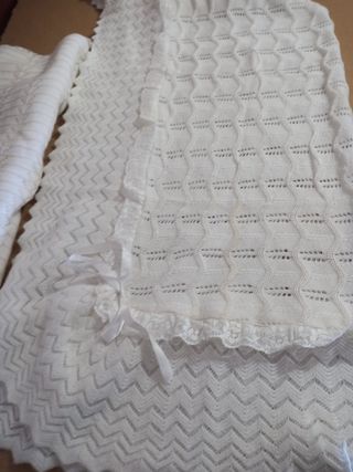 Saco y toquilla de bebé