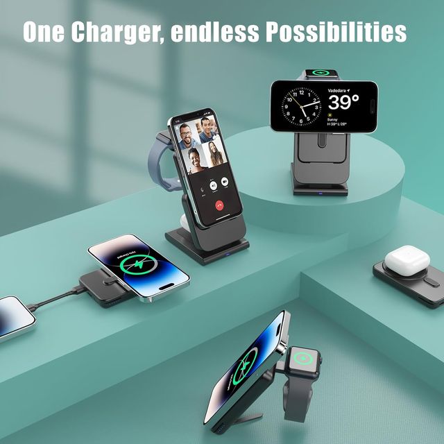 NOVO carregador de viagem sem fios para iPhone 5000mAh