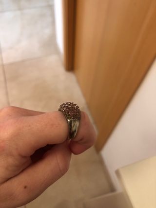 Anillo de plata cristales Swarovski