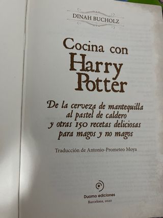 Cocina con Harry Potter