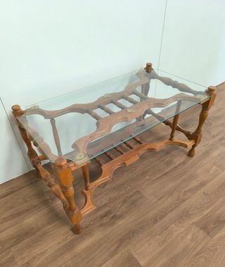 MESA AUXILIAR DE MADERA CRUSTAL EXCLUSIVA