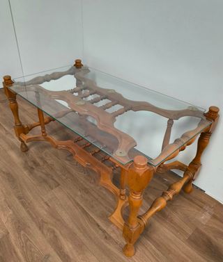 MESA AUXILIAR DE MADERA CRUSTAL EXCLUSIVA