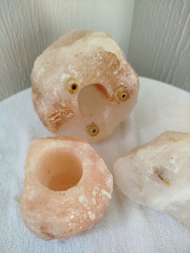 3 piedras sal rosa Himalaya