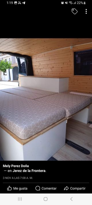 Colchon modular para camper