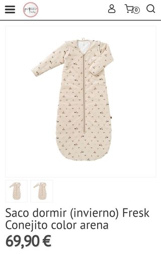 Saco de dormir bebe 70cm