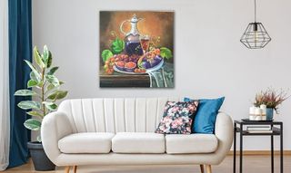 Cuadro pintura al óleo Bodegón 