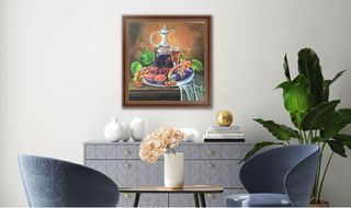 Cuadro pintura al óleo Bodegón 