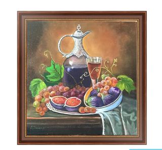 Cuadro pintura al óleo Bodegón 