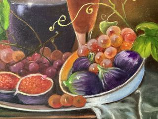 Cuadro pintura al óleo Bodegón 
