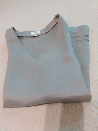 Blusa de lino mujer firma 