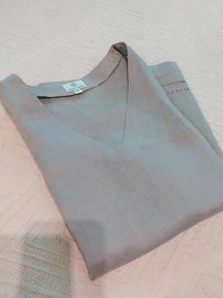 Blusa de lino mujer firma 
