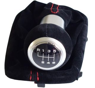 Pomo palanca cambios AUDI A3 S3 6 vel. gamuza