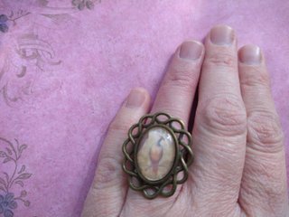 Anillo con pájaro estilo años 20 Día de la Madre