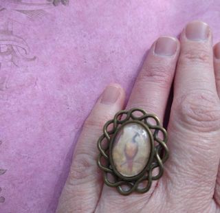 Anillo con pájaro estilo años 20 Día de la Madre