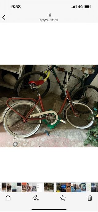 Bicicleta sillin muelle