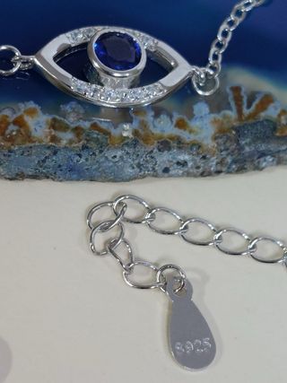 Pulsera Ojo Turco De Plata De Ley 925